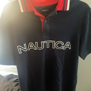 Náutica polo size Small blue with red caul or